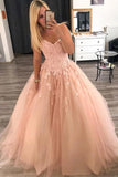 Sweetheart Lace Tulle Long Prom Dress, Elegant Graduation Evening Dress MP171