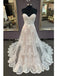 Sweetheart Lace Appliques Beach Wedding Dress, Beautiful Bridal Dress PW300
