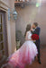 Sparkly Beading Long Sleeve Ombre Wedding Dresses With Layered Bridal Gown PW85