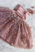 floral appliqued sweet 16 dress a line tulle homecoming dresses