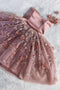 Floral Appliqued Sweet 16 Dress A-line Tulle Homecoming Dresses GM393