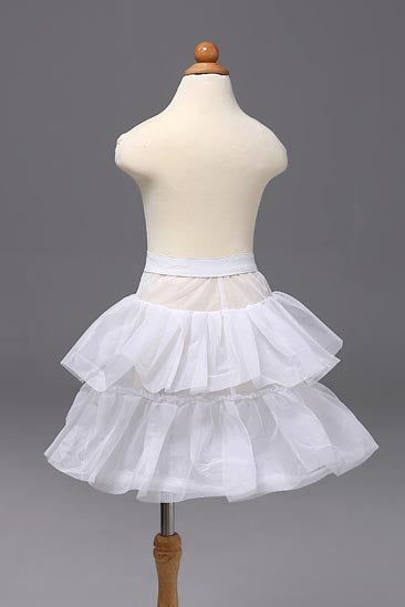 Double Lotus Leaf Flower Girl Dress Petticoat, Children's Short Pettiskirt WP18