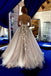 stunning a line sleeveless tulle wedding dress with appliques