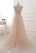 a line sheer neck cap sleeves tulle prom dresses with appliques