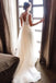 Backless A-line Beach Wedding Dress, Lace Appliques Tulle Boho Bridal Gowns PW05