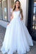 a line sparkle wedding dress white sequin long prom wedding dress