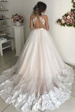 Deep v neck backless wedding dresses lace appliques bridal gown gw700