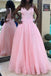pink sleeveless prom dresses sparkle v neck long formal gown