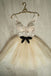 cute homecoming dress tulle beads lace short prom dress with bowknot