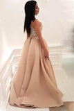 High Neck Satin Mermaid Prom Evening Dress with Beading Split MP206