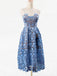 spaghetti straps lace short prom dress lace blue homecoming dresses