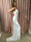 Stunning Spahgetti Straps Sheath Ivory Sequined Prom Dress MP997