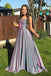 Sparkly Long Strapless Prom Dresses Backless Evening Party Dress MG129