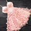 spaghetti straps lace applique short prom dress pink homecoming party dress