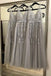 a line princess v neck appliques gray long bridesmaid dresses