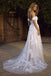 a line wedding dresses off shoulder lace appliques boho wedding gown