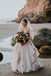 a line sweetheart tulle wedding dress with ruffles