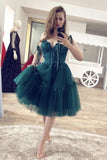 beaded short dark green homecoming dress gorgeous short prom dress