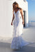 fancy backless mermaid wedding dress white spaghetti straps tulle