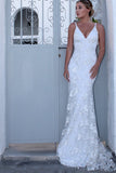 fancy backless mermaid wedding dress white spaghetti straps tulle