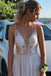 beach lace wedding dress a line spaghetti straps bridal gown