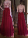 burgundy prom dress sweetheart beaded bodice chiffon long formal gown