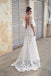 elegant a line v neck puff sleeves beach tulle wedding dresses with lace appliques