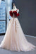 elegant straps tulle with velvet red long prom formal dress