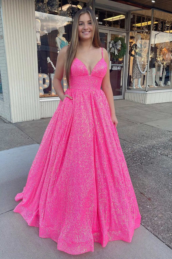 stunning a line long plus size prom dresses sequins formal dress