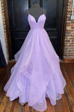 Princess Sweet 16 Dresses Lavender Tiered Tulle Formal Dress GP278