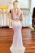 illusion crew neck beded white long prom dress