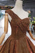 glitter sequins one shoulder evening dress beaded quinceanera dress