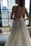 gorgeous 3d floral princess wedding dress straps strapless front slit