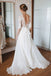 half sleeves lace chiffon beach wedding dresses a line boho bridal gown