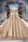 Ball Gown Quinceanera Dresses Sequins Vintage Wedding Dress With Appliques MP198