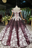 Off-Shoulder Quinceanera Dresses Prom Dresses Ball Gown With 3D Appliques MP91