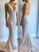 mermaid lace wedding dress backless long beaded lace bridal gowns