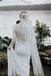 modest long sleeve lace wedding dresses mermaid rustic bridal gown