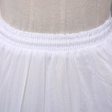 Two Layered Elastic Waist Bridal Skirt With Bone Pettiskirt, Wedding Petticoat WP15