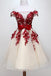 chic off shoulder short sweet 16 dress homecoming dress with burgundy beaded appliques