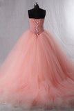 Sweetheart pearls long prom dresses, quinceanera ball gown mg281