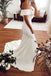 off the shoulder simple mermaid wedding dress elegant bridal gown