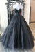 sparkly sweetheart blue a line long prom dress princess tulle graduation gown