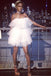 pretty white strapless homecoming dress tulle sweet 16 party dress