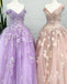 ball gown tulle long prom dresses with appliques sweet 16 quinceanera dress
