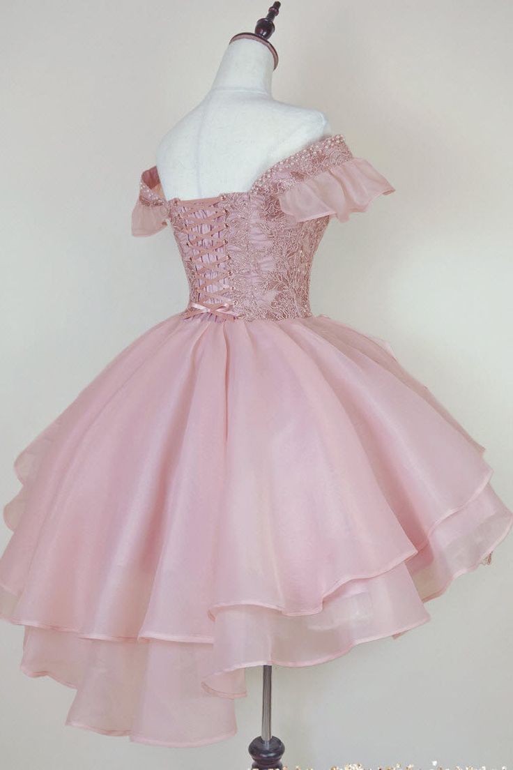 Princess Blue Lace Applique Short Homecoming Dress Vintage Classic Lolita Jumper Dress GM551