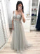 princess long prom dress with half sleeves v neck beaded party gown
