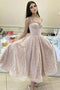 Shiny Tulle Long Prom Dresses, Strap A-line Tulle Formal Gown GM392