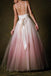 elegant a line ombre prom wedding dress low back long evening gown