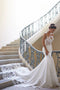 Timeless Mermaid Spaghetti Straps Beach Wedding Dress With Lace Applique PW240